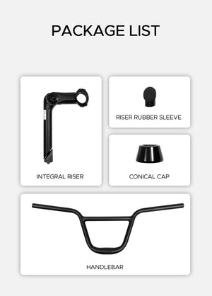 bmx bike handlebar for ep-2 pro or l20 2.0 package list