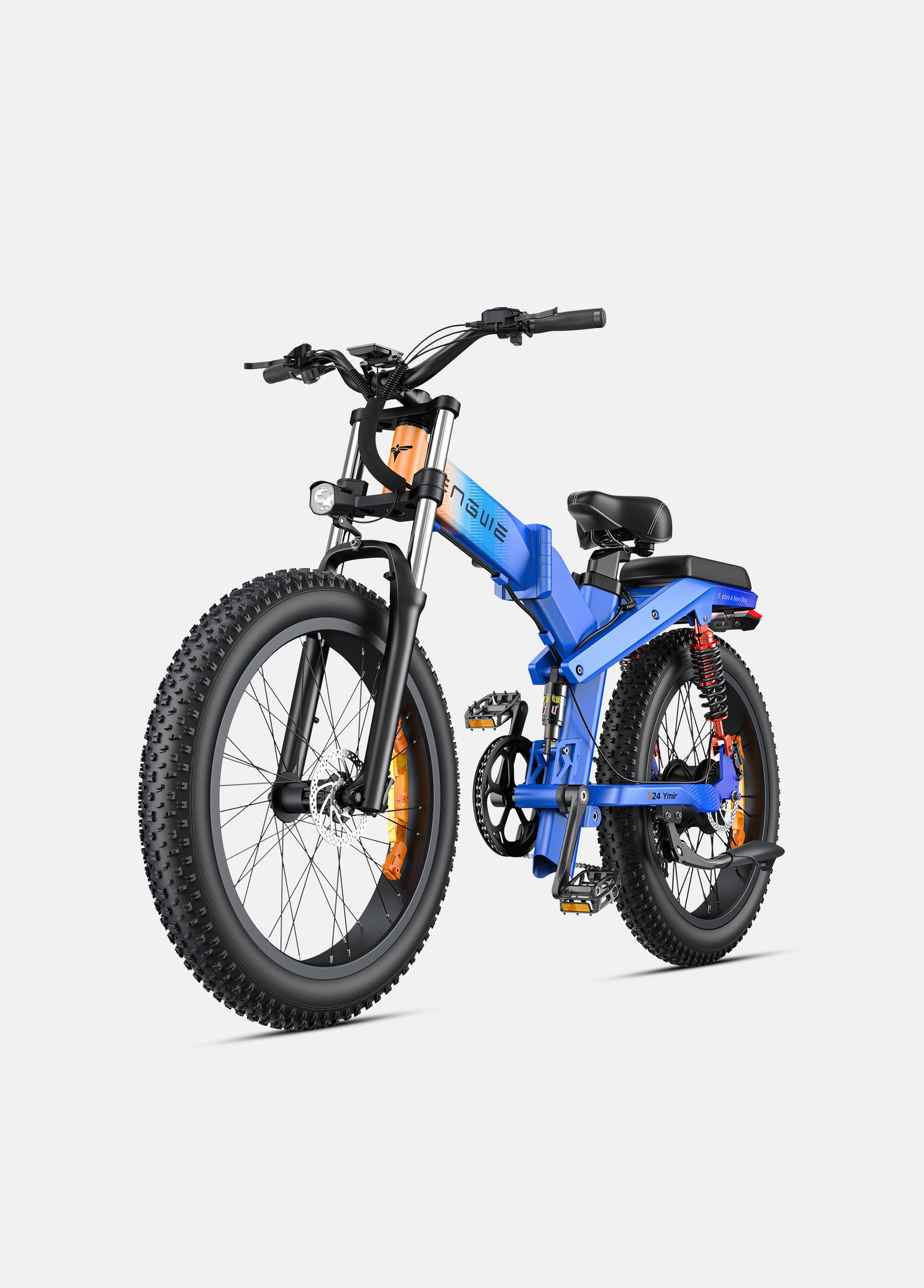 side view of engwe x24 folding e-bike