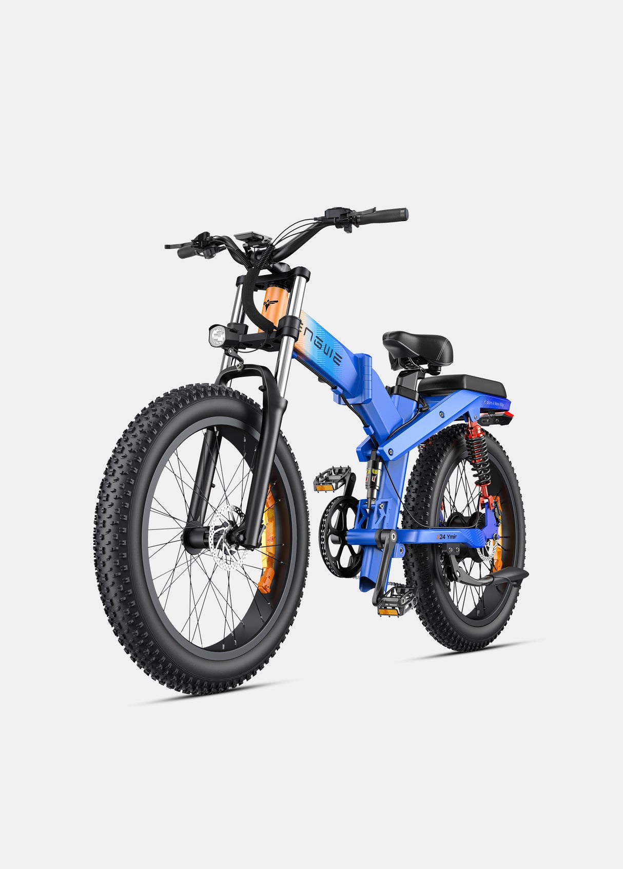 side view of engwe x24 folding e-bike