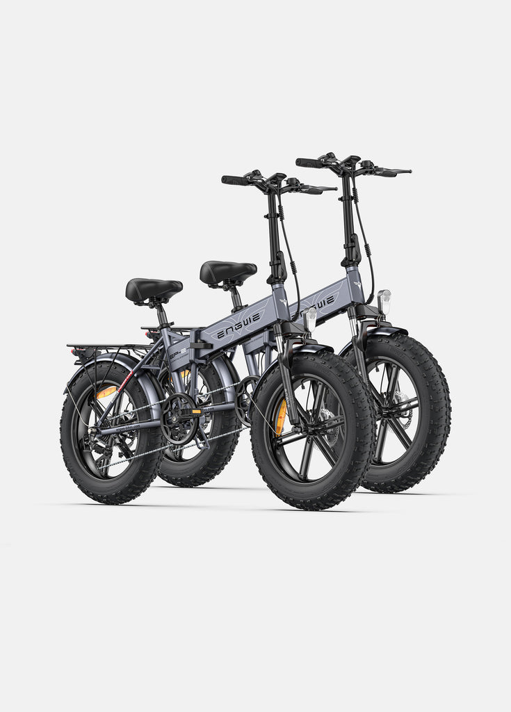 2 slate gray engwe ep-2 pro fat tire electric bikes