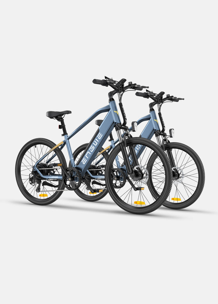 2 blue engwe p26 electric commuter bikes