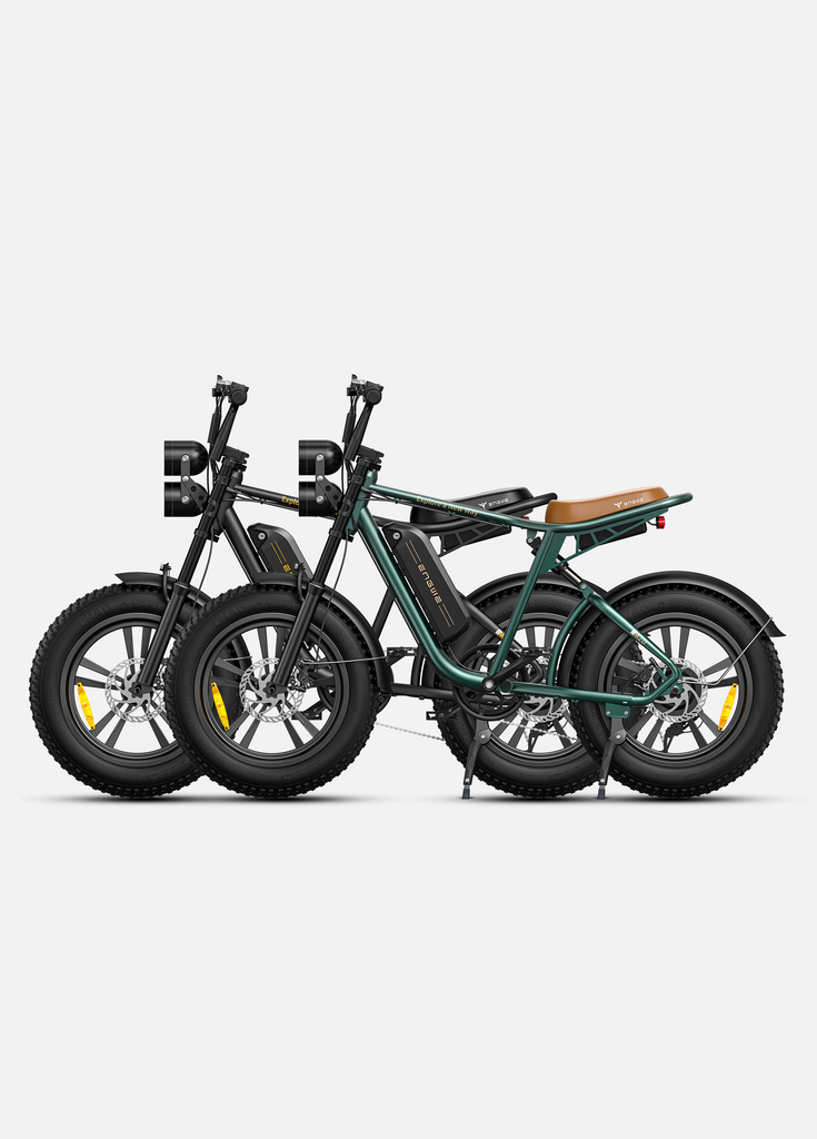 engwe m20 combo: 1 black and 1 green engwe m20 e-bikes