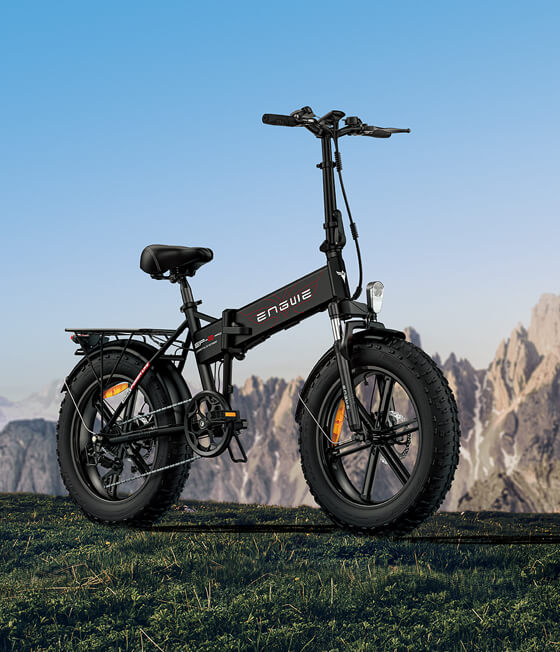 a black engwe ep-2 pro e-bike on the grass