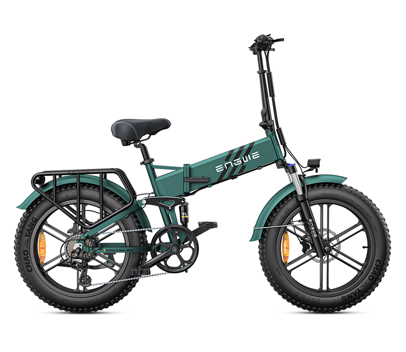 a green engwe engine pro 2.0 fat tire e bike