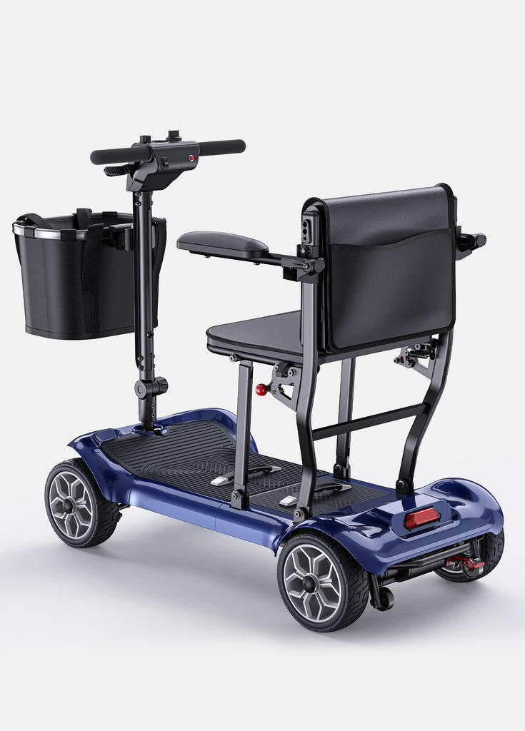 a blue engwe ease 2 pro electric scooter with seat