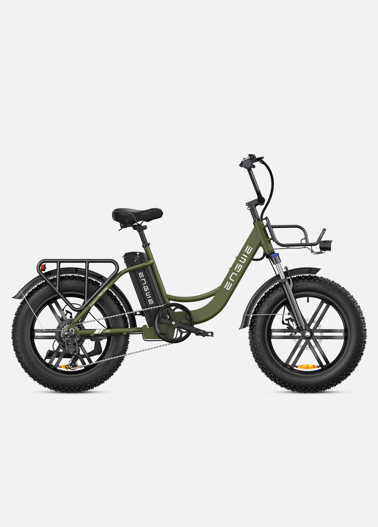 avocado green engwe l20 electric city bike