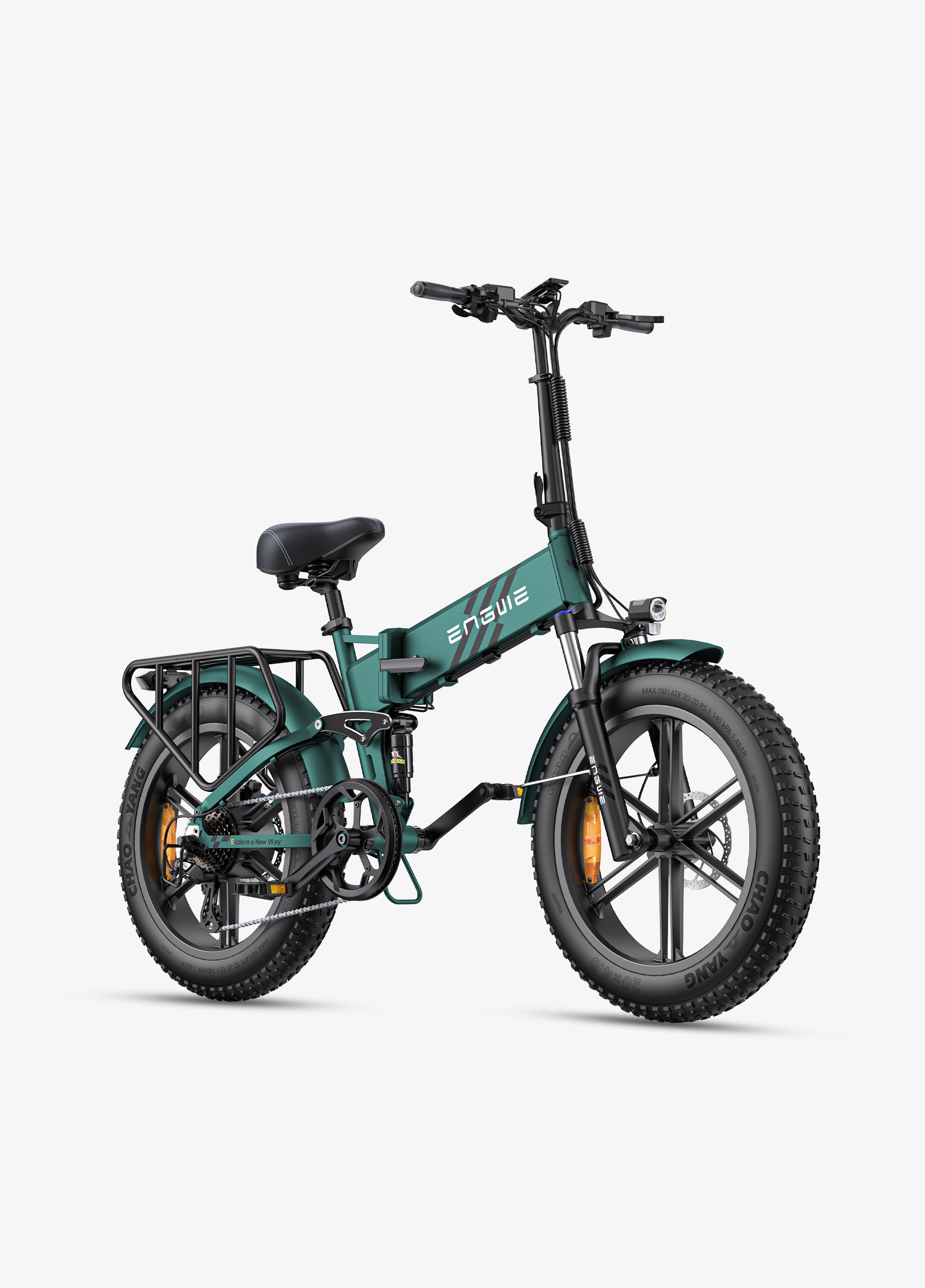 mountian green engwe engine pro 2.0 electric fat tire bike