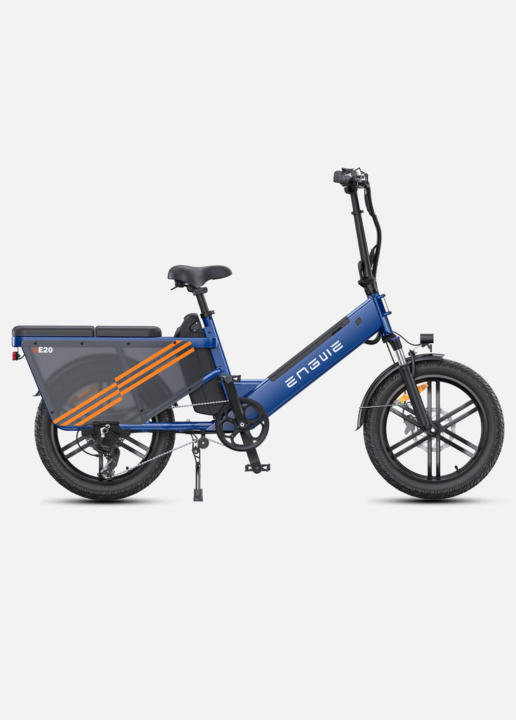 a blue engwe le20 family ebike