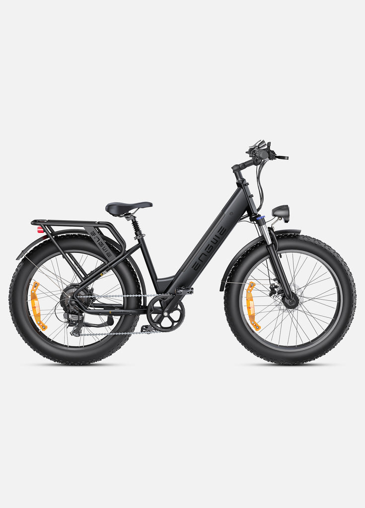 a galaxy grey engwe e26 electric commuter bike