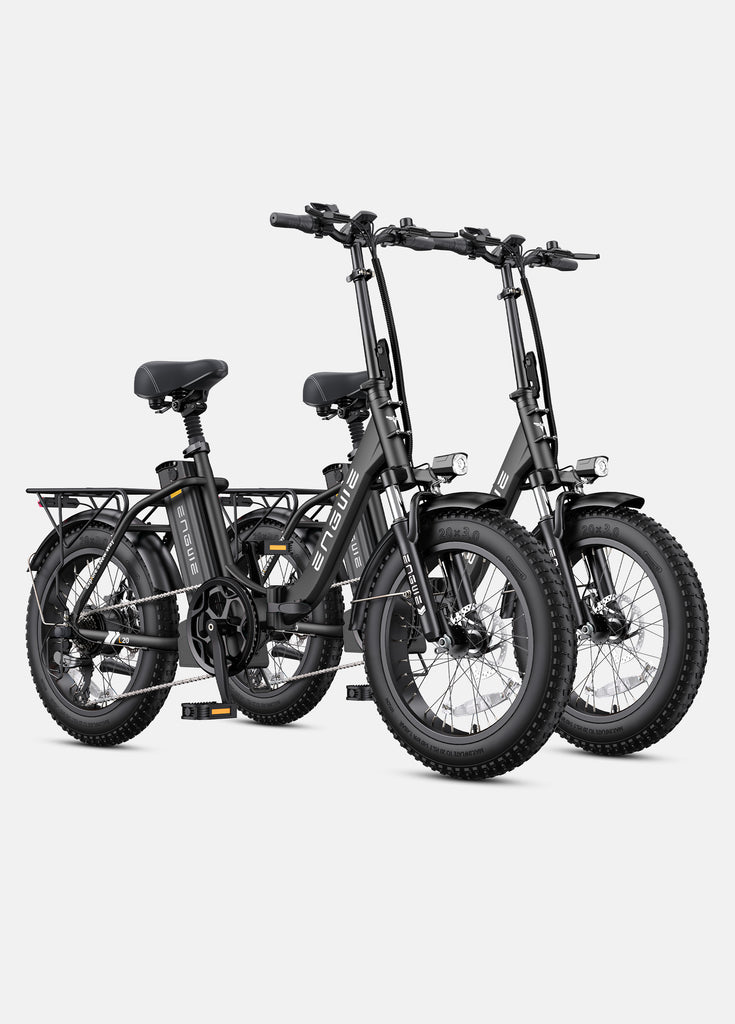2 onyx black engwe l20 2.0 folding electric bikes