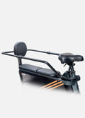 the bike guardrail and backrest kit mounted on the engwe le20 e cargo bike