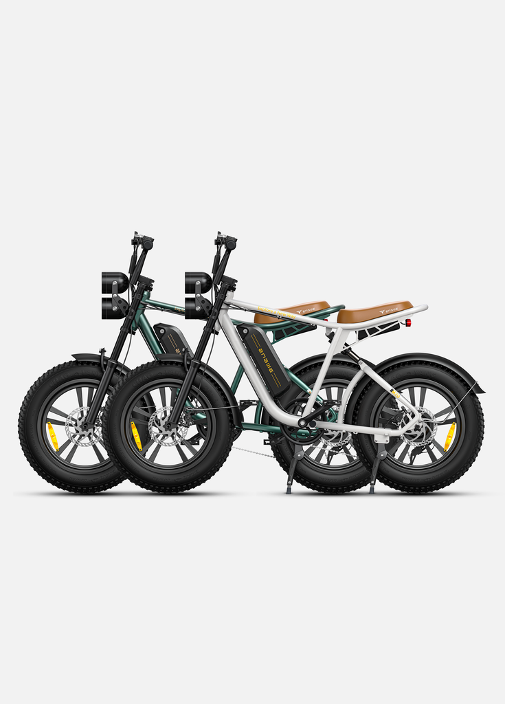 engwe m20 combo: 1 green and 1 white engwe m20 electric bikes
