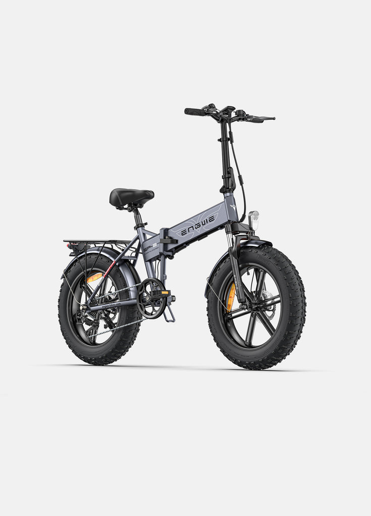 a slate gray engwe ep-2 pro fat tire electric bike